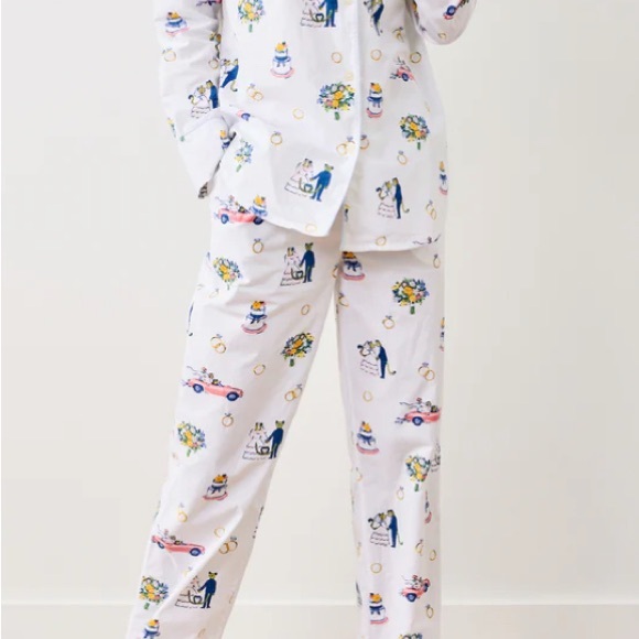 Printfresh Pajama Set Long Sleeve Long Pants SIZE L Happily Ever After - Picture 4 of 5